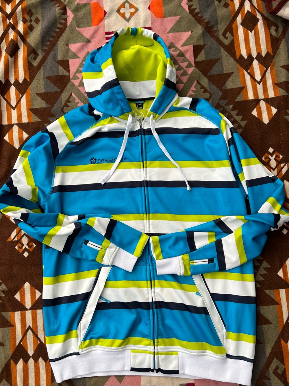 Sessions Softshell Hoody - 2XL - 2000’s Y2K Gorpcore